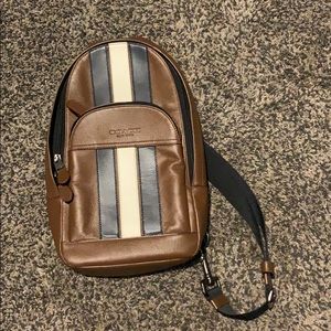 Authentic coach satchel all leather